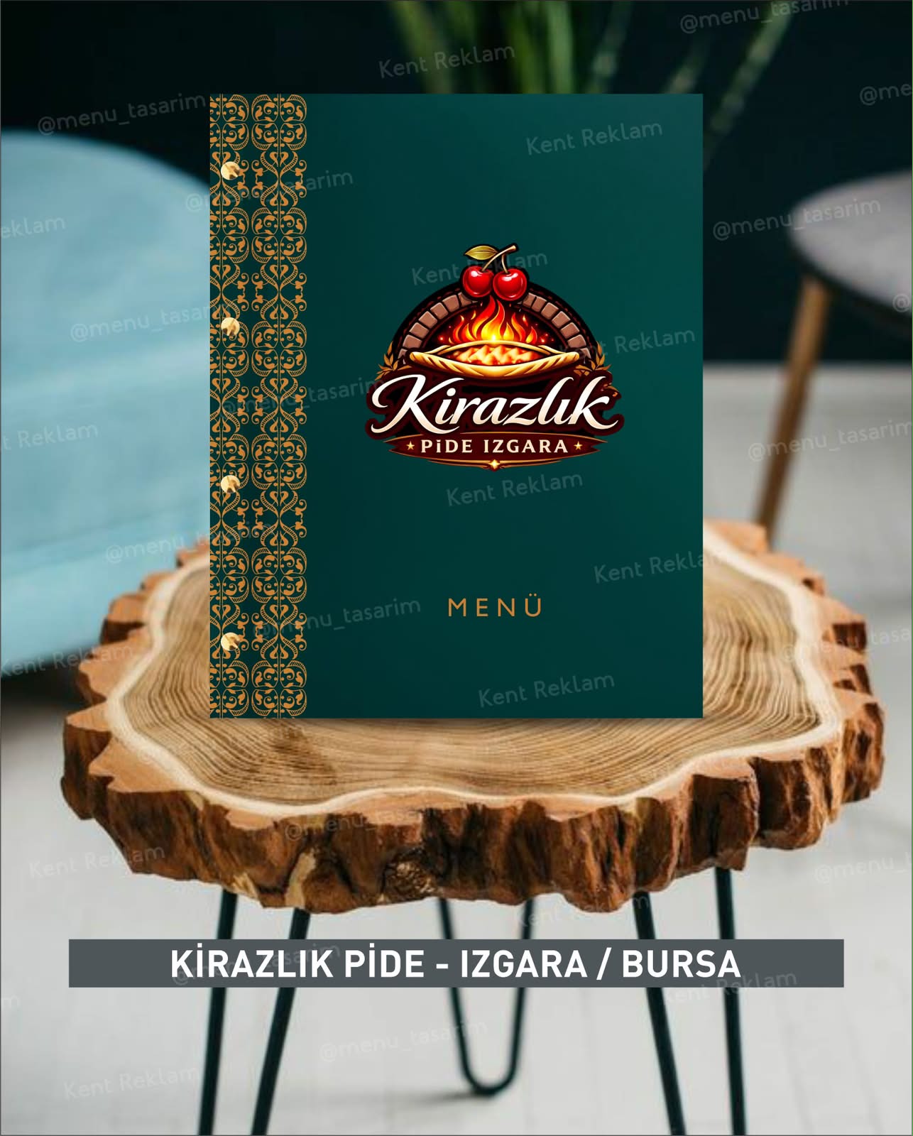 KİRAZLIK PİDE IZGARA BURSA  kurumsal restoran cafe menü tasarımı ve baskısı